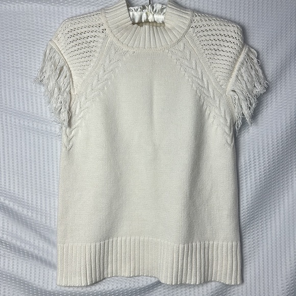 Fringed Sweater Tee Anthropologie - Picture 4 of 11
